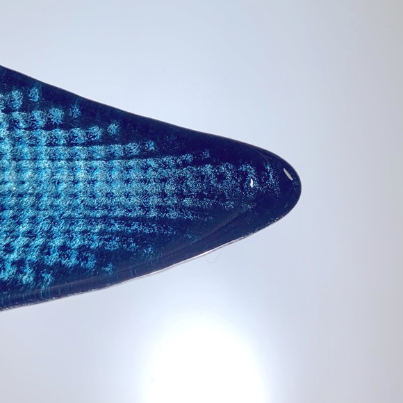 Large Vintage Akcam Turkish Decorative Art Glass Star Shaped Centerpiece Bowl - Picture 8 of 14